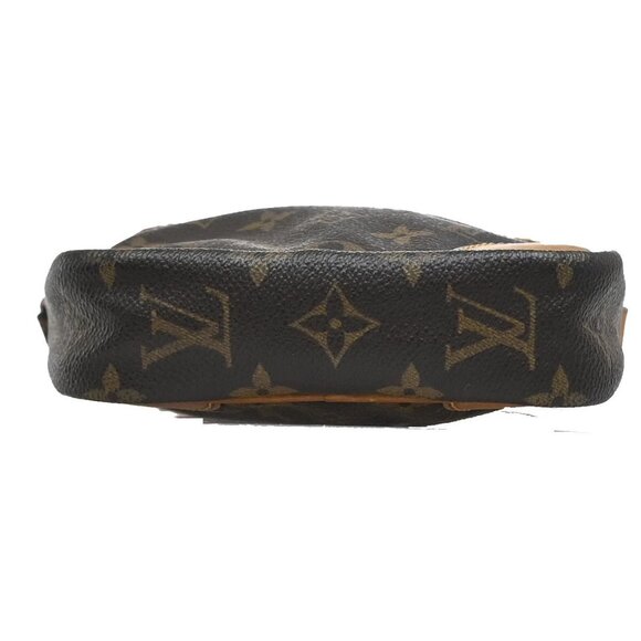 LOUIS VUITTON Danube Shoulder Bag Monogram Leather Brown France M45266 31EF095 - Picture 6 of 16